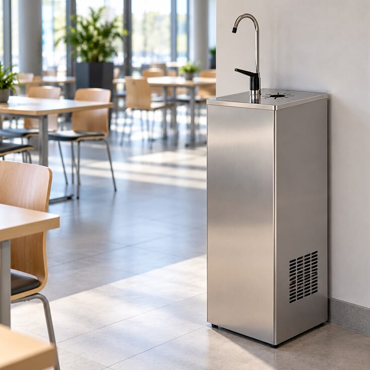 Vanndispenser for kantine, sykehus eller skoler
