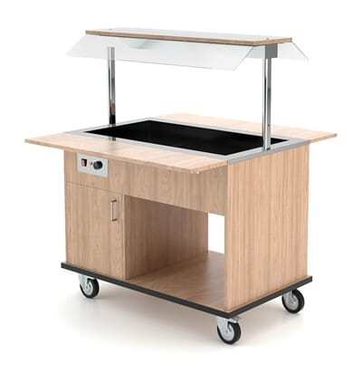 HEKO 3 BM Buffetvogn buffetdisk varm buffet storkjøkken Rocam Scheie Heko 3 BM_1.jpg