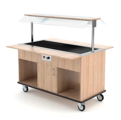HEKO 4 BM kafeteria vogn buffetdisk varm buffet storkjøkken Rocam Scheie Heko 4 BM_1.jpg