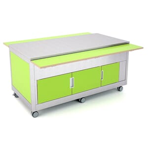 Nøytral barnebuffet. 3 GN. Mål: 1171x747xh750 mm.