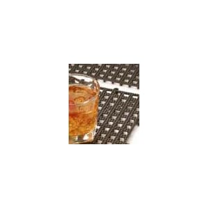 Bar-matte, sort plast  -  33 x 33 cm