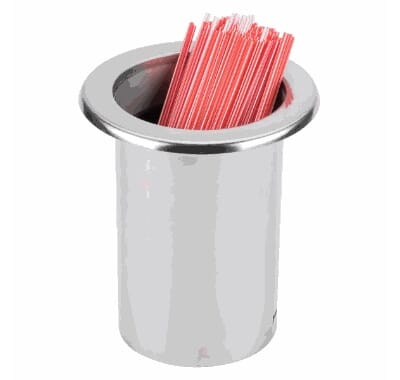 91833203L Sugerør beholder for innfelling nedfelling i bord benk restaurant kantine storkjøkken 91833203L_1.jpg