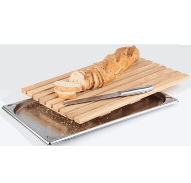 99900951 Skjærebrett for brød 1GN med smulefanger i stål 99900951.jpg