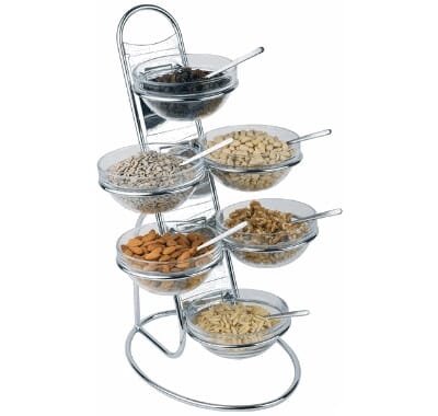 99911499 Buffestativ for 6 glasskåler 0,5 liter storkjøkken scheie 99911499.jpg