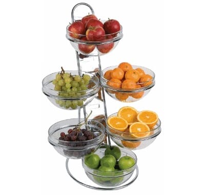 99911599 Buffetstativ med 6 glasskåler. Skålene rommer 2,5 liter. storkjøkken restaurant 99911599L_1.jpg