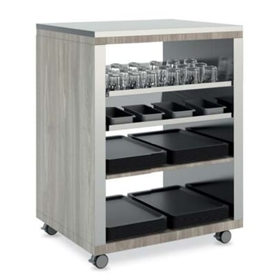 ATHENA PV Sidebord nøytral buffet modul med hyller for glass bestikk brett Athena PV n_1.jpg