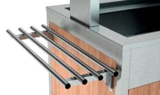 BUF 3-TUB Sidehylle stålrør brettbane buffet buffetvogn salatdisk salatbar varm kald Rocam Scheie storkjøkken 3-TUB_1.jpg