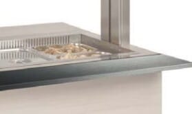 BUF 8-E3 Hylle langside rustfritt stål buffet buffetvogn salatdisk salatbar varm kald Rocam Scheie storkjøkken Heko_1.jpg