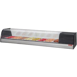 Kjøledisplay for Tapas. T° +2°+8°.  Mål:1730 x 415 x 270mm.