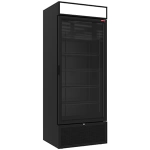 Kjøleskap m/ glassdør. Svart. 715L. Mål: 800x740xh2125mm.