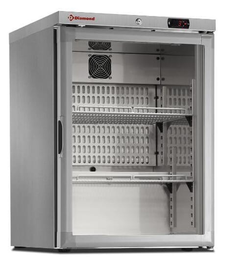 150 L Ventilert kj&oslash;leskap m/lassd&oslash;r, Rustfritt 60x60x83,5h/c