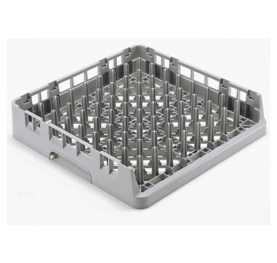 646 31400 64631400L - Oppvaskkurv grå en åpen side, 8x8 pigger. Scheie Storkjøkken..gif