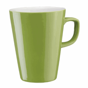Kaffekrus i porselen. Lime. 22 cl. Konisk. EHG.