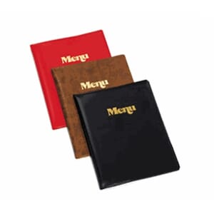 Menymappe - Farge: sort / svart