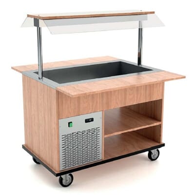 HEKO 3 R Kjølt buffet disk salatbar salatdisk storkjøkken laminat Rocam Scheie Heko 3 R.jpg