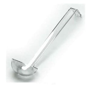Øse. 25 ml. Lengde: 21,6 cm. Klar.