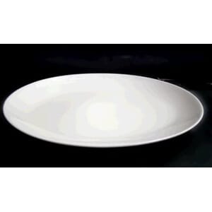 Oval tallerken uten fane 32 cm. Nano.
