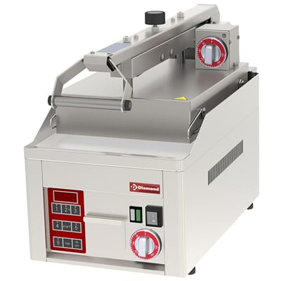 PLC31/A6 PLC31_A6 - Hamburgergrill med auto åpning, glatt stekeflate 320x480mm. Scheie Storkjøkken. Diamond..jpg