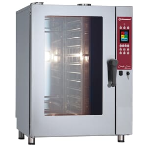 Gass kombidamper. 11x 1/1-GN. Vaskeprogram/touchscreen.