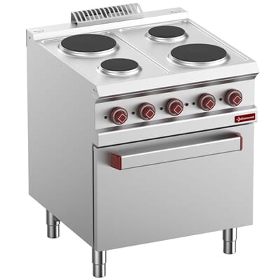 E7/4PF7 Komfyr med 4 keramiske plater storkjøkken elektrisk 700x700xh850-920 mm. E7-4PF7-N.jpg