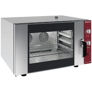 Konveksjonsovn 4x1/1GN. 2 vifter. Man.fukttilsetting. 6,4kW.