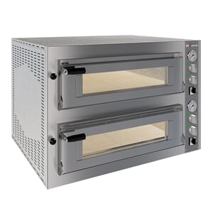 Pizzaovn, 2x 4 pizza Ø35cm. Innvendig mål:700x700x150mm.