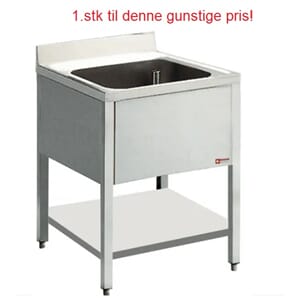 NY - Rustfri benk m/kum: 500x500mm. 700x700x880-900mm.