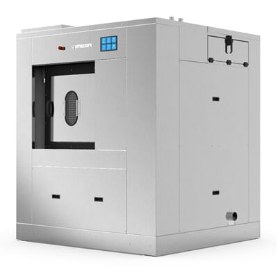 D2W 55 Barriere vaskemaskin industrimaskin med to åpninger 30 kg 55 kg. Imesa Scheie 2.jpg