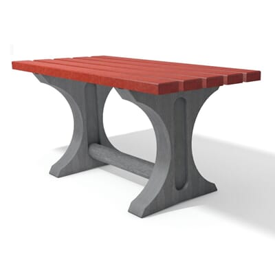GL200-BORD-RØD Parkbord rød og grå for park borettslag skole utemiljø Scheie 2.jpg